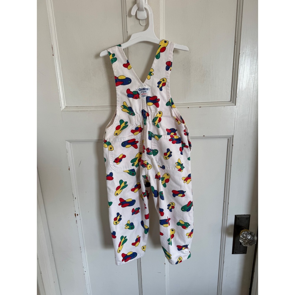 Vintage Oshkosh B'gosh colorful airplane overalls - Picture 7 of 11